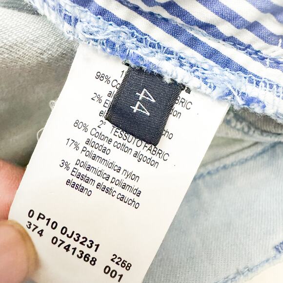 Le Copains Light Wash Seam Straight Leg Denim Jeans Size 44 - Picture 7 of 10